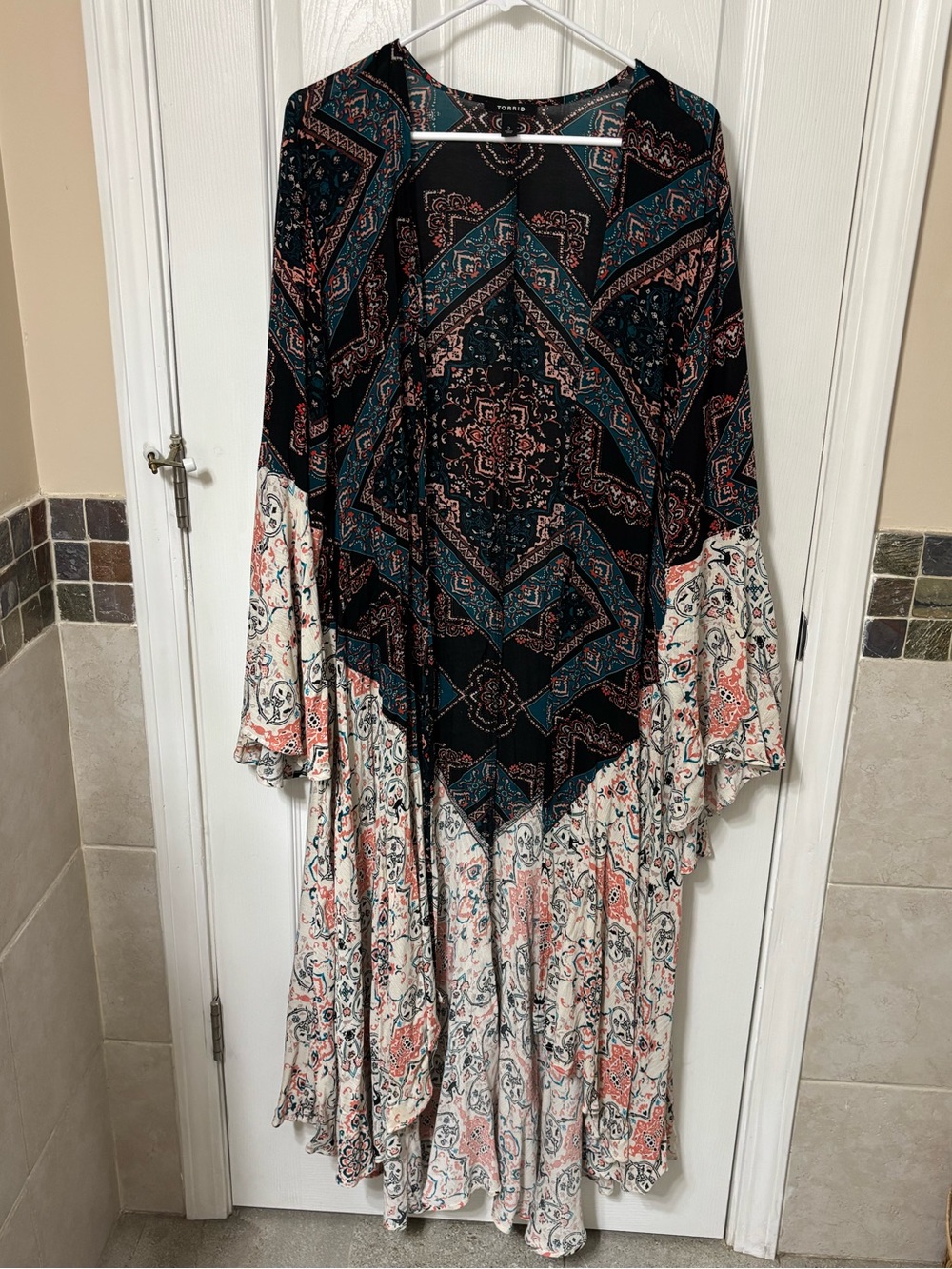 Torrid chiffon high-low kimono